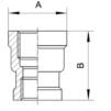 Mufa Redukcyjna 1 1/4"x3/4" Kwasoodporna A4/316 – Stal Nierdzewna