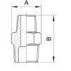 Redukcja gwintowana 3/4"x1/8" GZ/GW A4/316 kwasoodporna – Nierdzewna