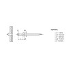 Nit zrywalny 3x10 mm DIN 7337 A2/304 | Hurtownia stal nierdzewna Polska