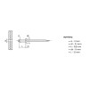 Nit zrywalny 3x12 mm DIN 7337 A2/304 | Hurtownia stal nierdzewna Polska