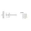 Nit zrywalny 3,2x6 mm DIN 7337 A2/304 | Hurtownia stal nierdzewna Polska