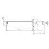 Nit zrywalny 4x25 mm DIN 7337 A2/304 | Hurtownia stal nierdzewna Polska