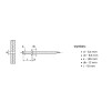 Nit zrywalny 6,4x18 mm DIN 7337 A2/304 | Hurtownia stal nierdzewna Polska