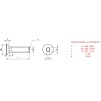 Śruba metryczna z łbem stożkowym DIN 7991 chromoniklowa A2/304 M5x50