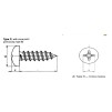 Blachowkręt walec chromoniklowy A2/304 DIN 7981 3,9x6,5
