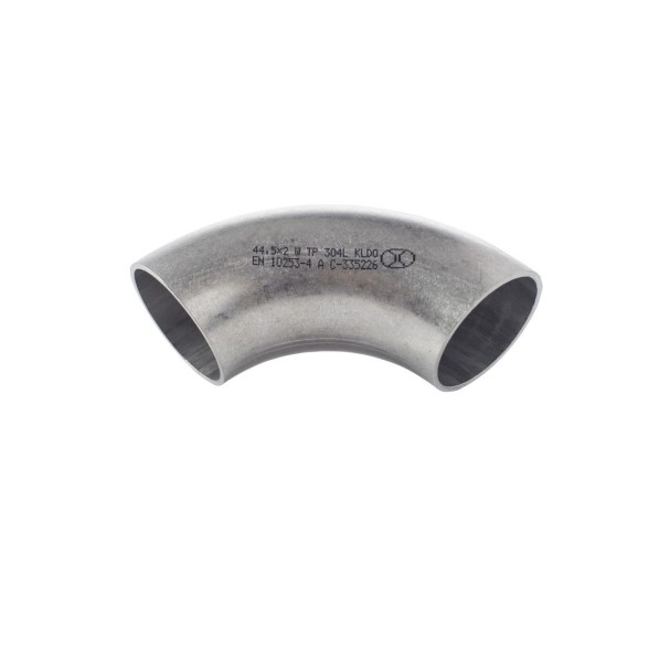 Kolano nierdzewne 90 stopni 52mmx1,5mm chromoniklowe A2/304