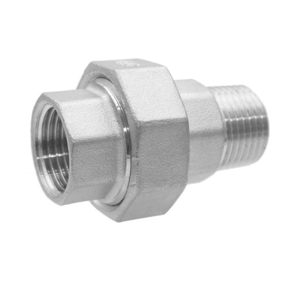 Śrubunek 1/2" GW/GZ Płaski – Kwasoodporna Stal A4/316