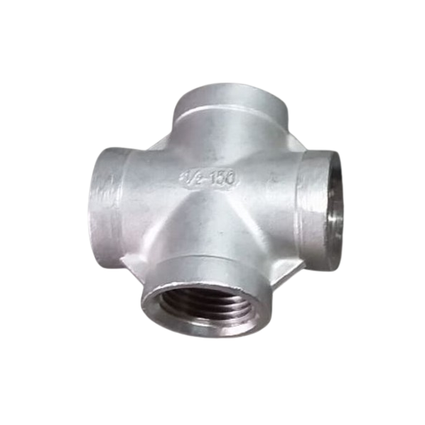 Czwórnik 1/4" A4/316 – Gwint Wewnętrzny, Kwasoodporny INOX