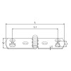 Zawias A2 85x30x1,5mm – stal nierdzewna, odporny