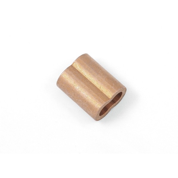 Zacisk linowy tulejowy 6 mm – miedziano niklowy | Model 8026