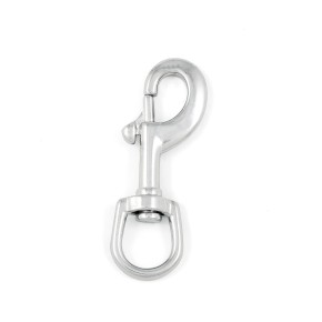 Karabińczyk obrotowy z krętlikiem 76 mm – stal kwasoodporna A4/316 | Model 8303