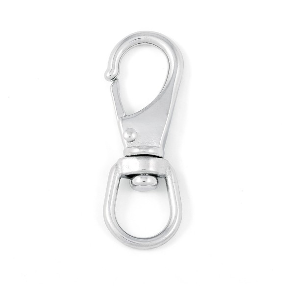 Karabińczyk błyskawiczny z krętlikiem 120 mm – stal kwasoodporna A4/316 | Model 8257