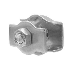 Zacisk siodełkowy do liny 5 mm – stal kwasoodporna A4/316 | Model 8330