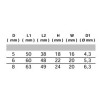 Uchwyt oczkowy 5x38mm A2/304 – stal nierdzewna