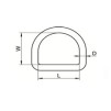 Pierścień D 6x50 mm – stal kwasoodporna A4/316 | Model 8376