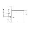 DIN 84 M5x16 Wkręt z łbem walcowym nacięcie płaskie A2/304
