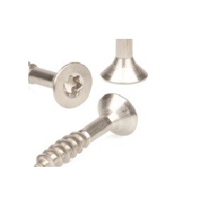 M4x30 TX Wkręt do drewna łeb stożkowy torx chromoniklowy A2/304