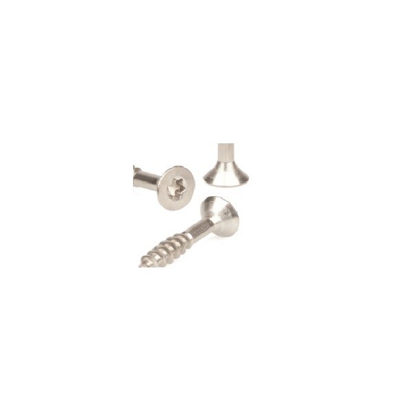 M5x35 TX Wkręt do drewna łeb stożkowy torx chromoniklowy A2/304
