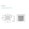 Kratka wentylacyjna 8057 B nierdzewna A2/304 120mm