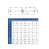Końcówka do zawalcowania M12 gwint lewy – stal kwasoodporna A4/316 | Model 8620