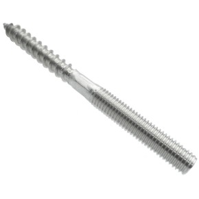 9210 M8x60 Dwugwint nierdzewny metal-drewno chromoniklowy A2/04